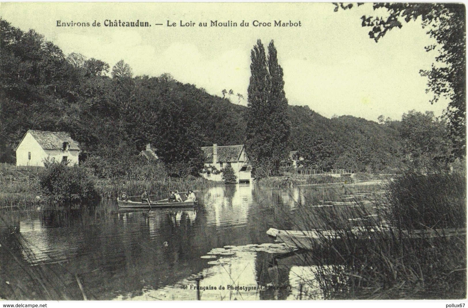 CPA DES ENVIRONS DE CHATEAUDUN  (EURE & LOIR)  LE LOIR AU MOULIN DU CROC MARBOT - Chateaudun