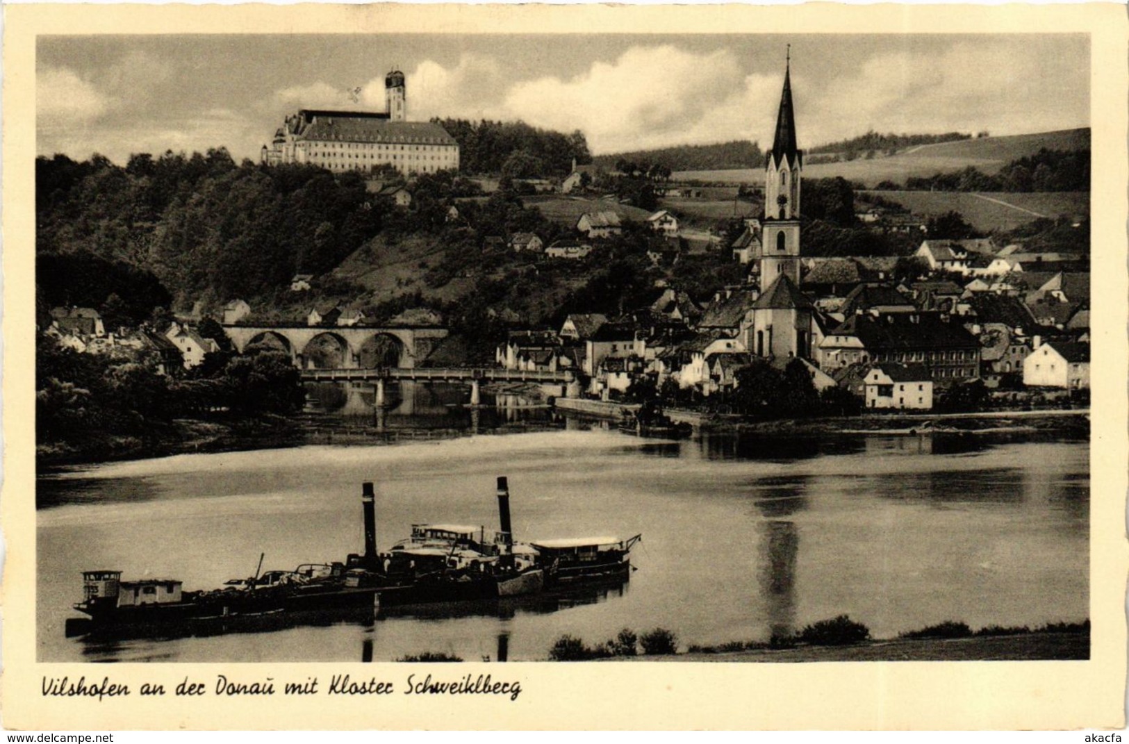 CPA AK Vilshofen An Der Donau Mit Kloster Schweiklberg GERMANY (892669) - Vilshofen