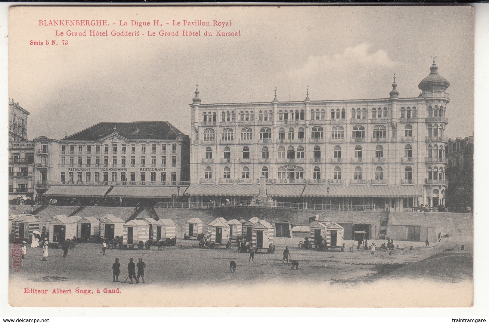 Belgique - FOC - Blankenberghe - Digue H - Pavillon Royal - Grand Hôtel Godderis - Grand Hôtel Du Kursaal - Blankenberge