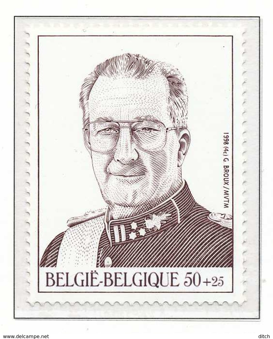 D - [153896]TB//**/Mnh-[2740] Belgique 1998, Dynastie Belge, Roi Albert II, Du Bloc 75, SNC - Royalties, Royals