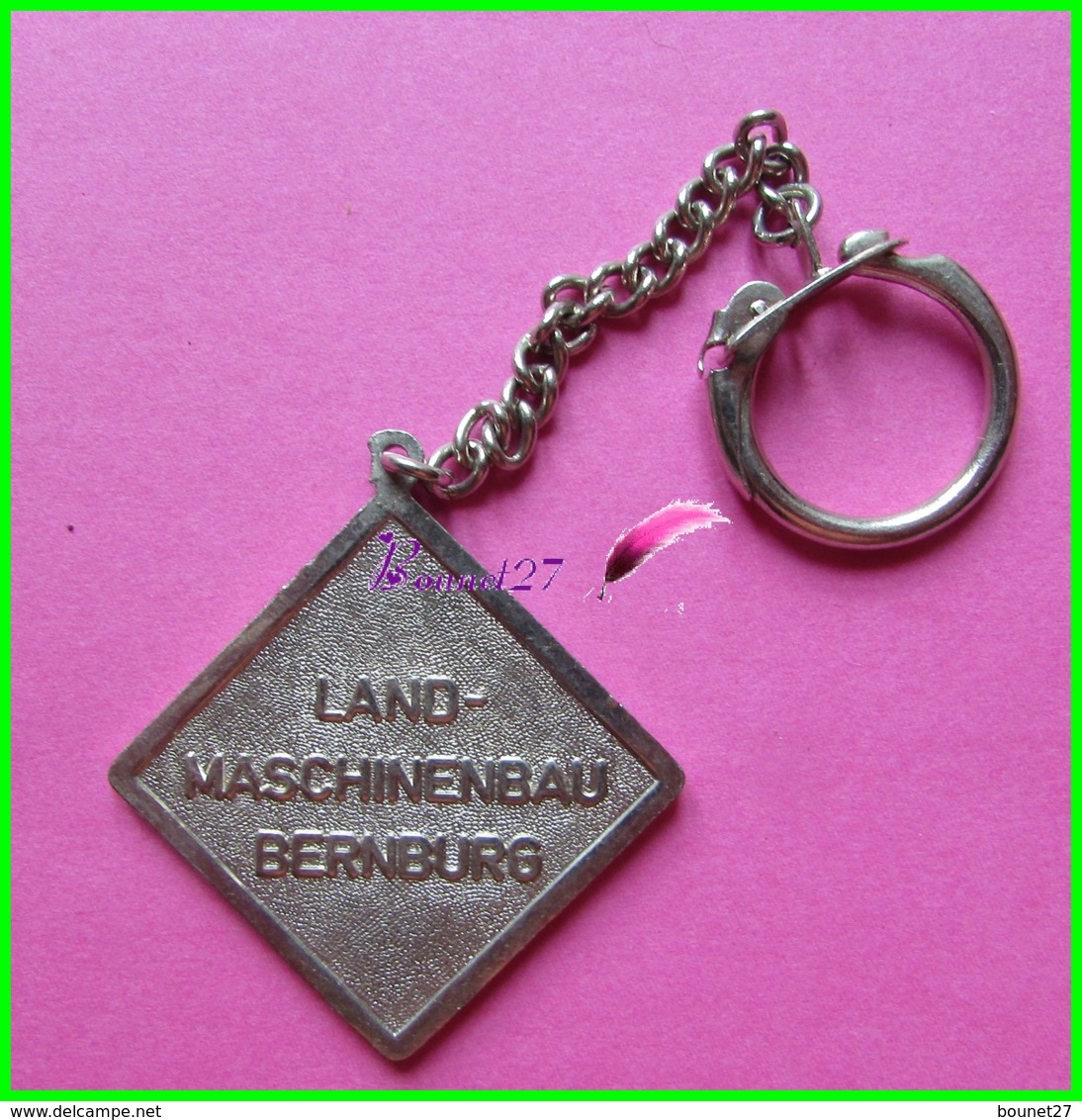 Porte Clé  Keychain Vintage Original SAXONIA Drill Land Maschinenbau Bernburg - Porte-clefs