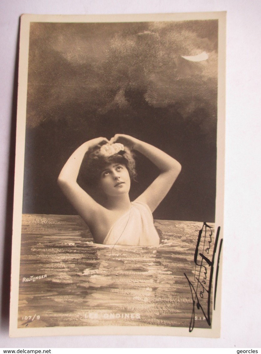 LES  ONDINES   -  FEMME  A LA LUNE VOILEE    ....    PHOTO REUTLINGER               TTB - Women