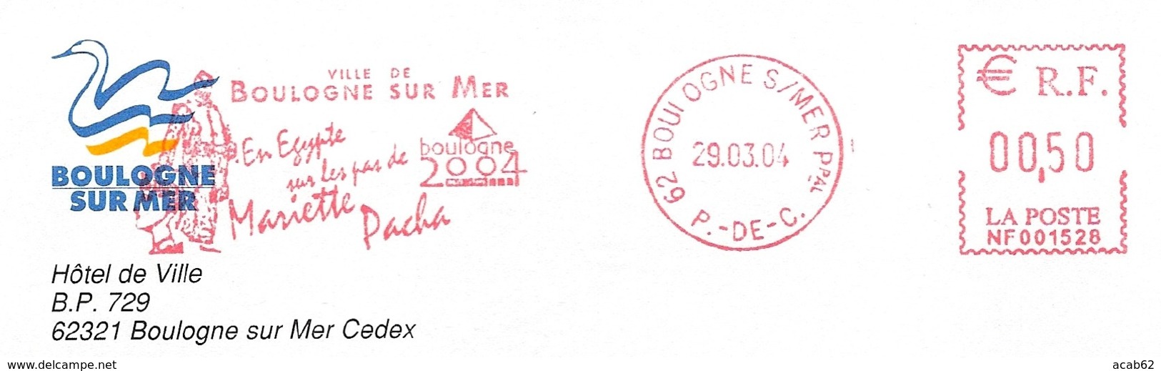 France, EMA, Mariette Pacha, En Egypte Sur Les Pas De Mariette, Pyramide - EMA (Printer Machine)