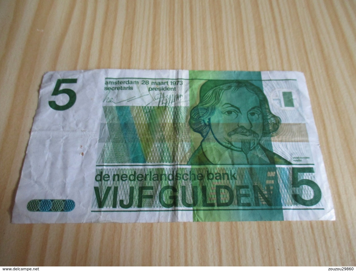 Pays-Bas.Billet 5 Gulden 28/03/1973. - 5 Gulden