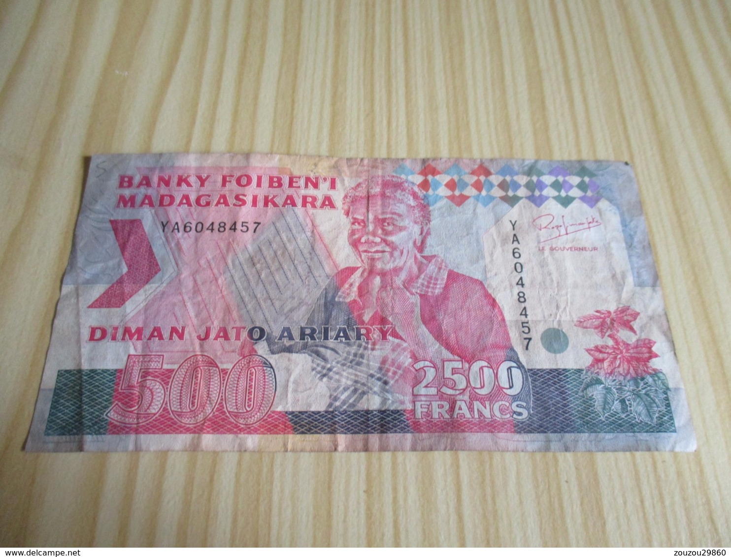 Madagascar.Billet 500 Ariary - 2500 Francs. - Madagascar