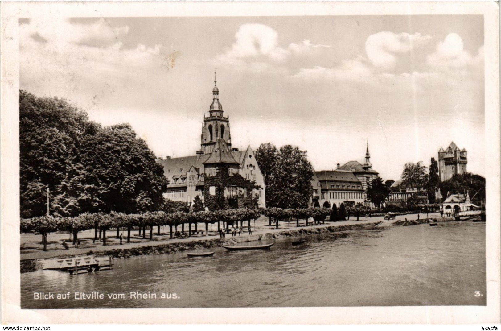 CPA AK Eltville Am Rhein - Blick Auf Eltville Von Rhein Aus GERMANY (859618) - Eltville