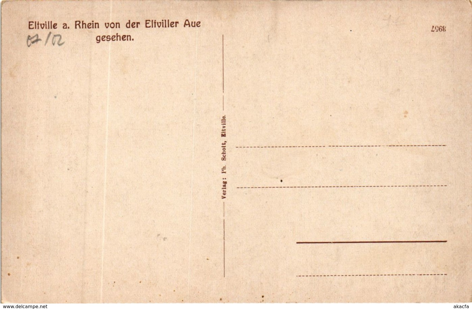 CPA AK Eltville Am Rhein - Von Der Eltviller Aue Gesehen GERMANY (859624) - Eltville