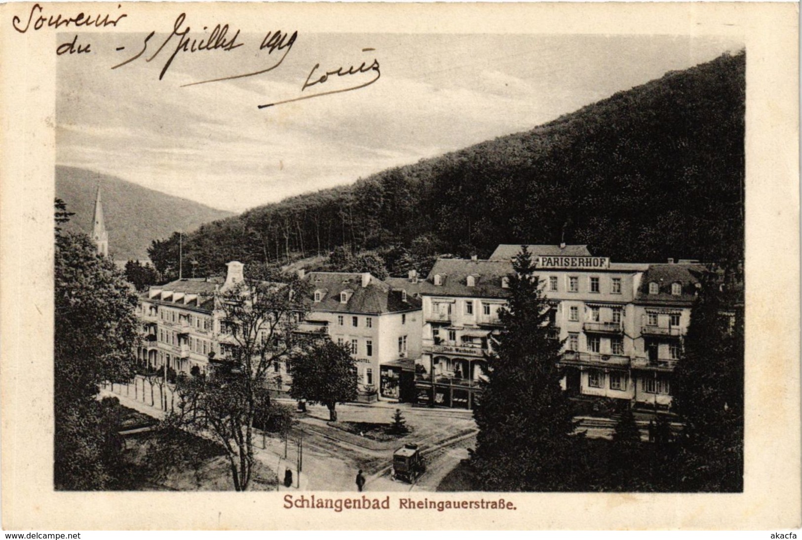 CPA AK Schlangenbad - Rheingauerstrasse GERMANY (859649) - Schlangenbad