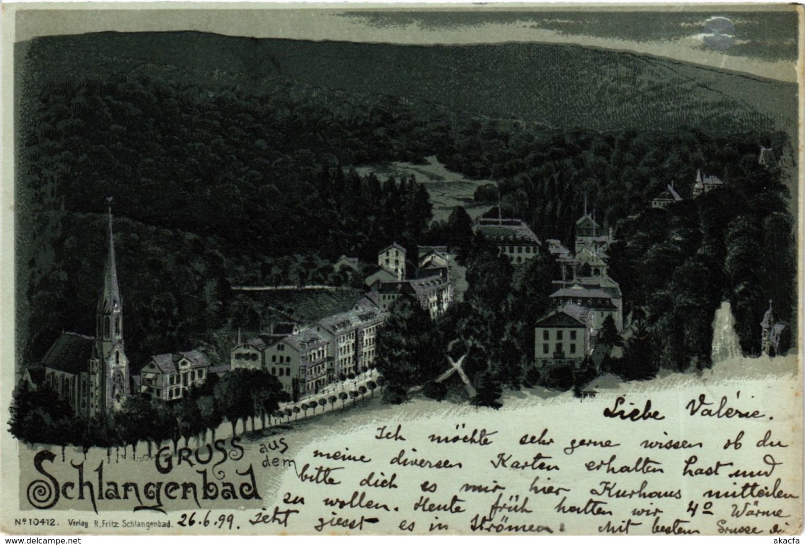 CPA AK Schlangenbad - Totalansicht - Litho GERMANY (859657) - Schlangenbad