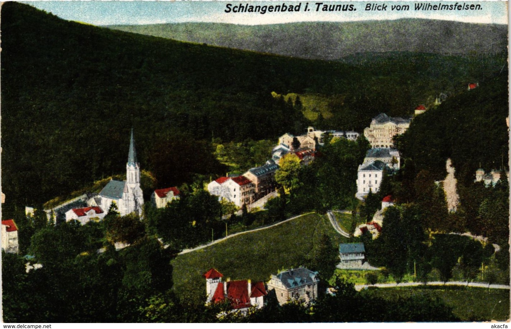 CPA AK Schlangenbad - Blick Vom Wilhelmsfelsen GERMANY (859672) - Schlangenbad