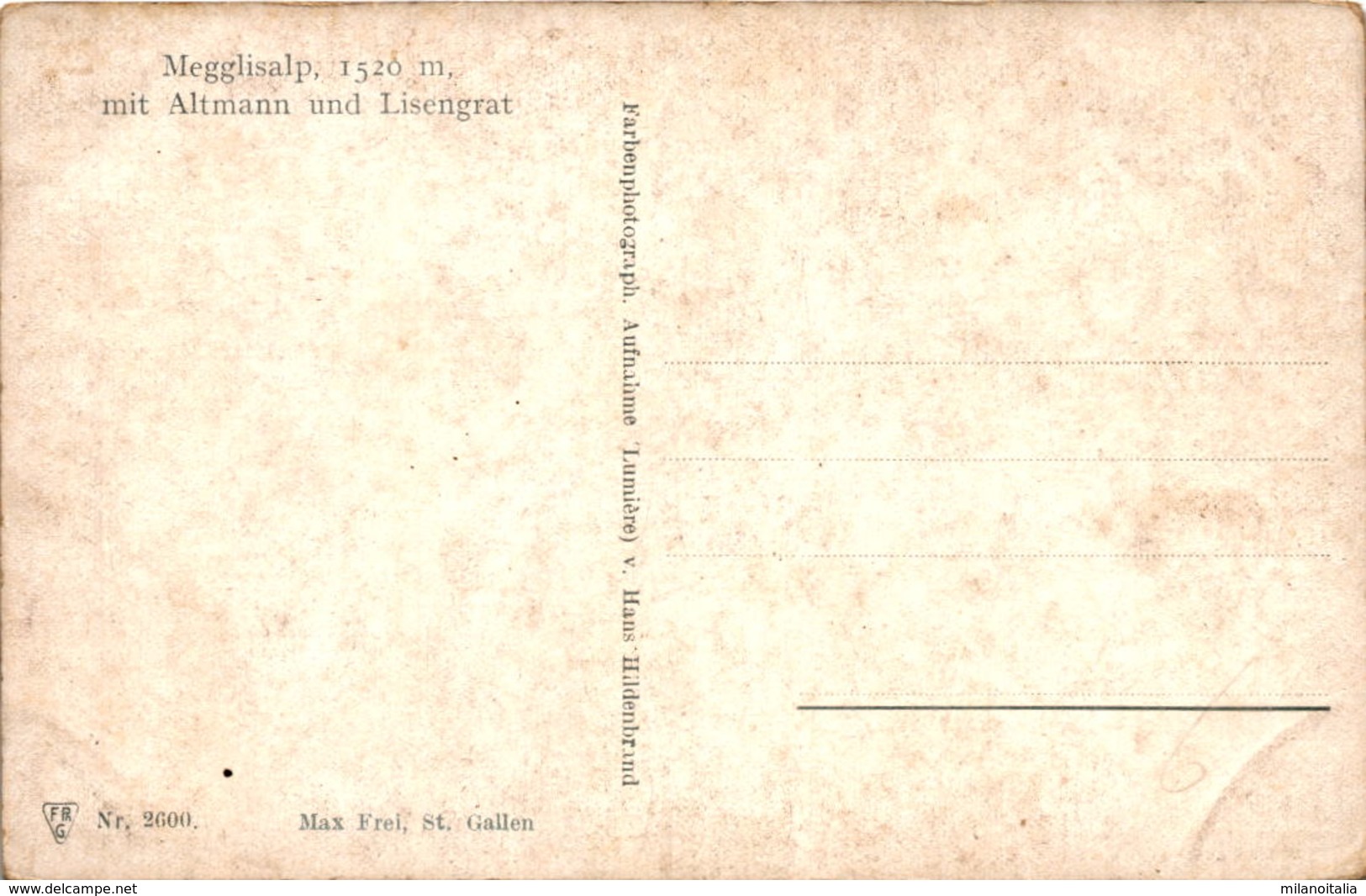Megglisalp Mit Altmann Und Lisengrat (2600) - Sonstige & Ohne Zuordnung