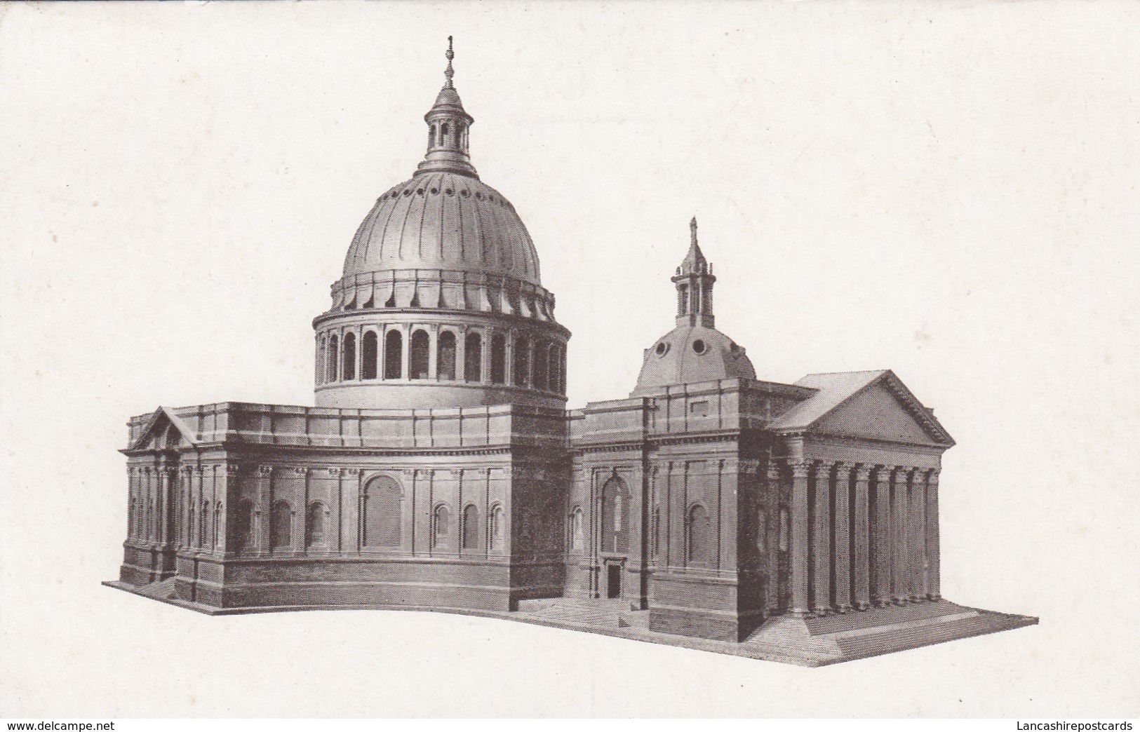 Postcard St Paul's Cathedral London Model For Design Accepted In 1670 By Christopher Wren Later Rejected My Ref  B13687 - Churches & Cathedrals