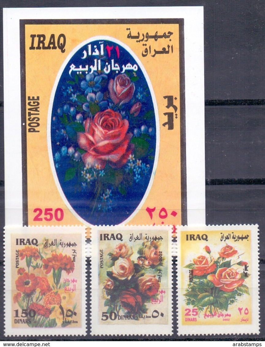 2002 IRAQ Complete Set 3 Values +1 Souvenir Sheets MNH S.G.No.2147-2149 - Iraq