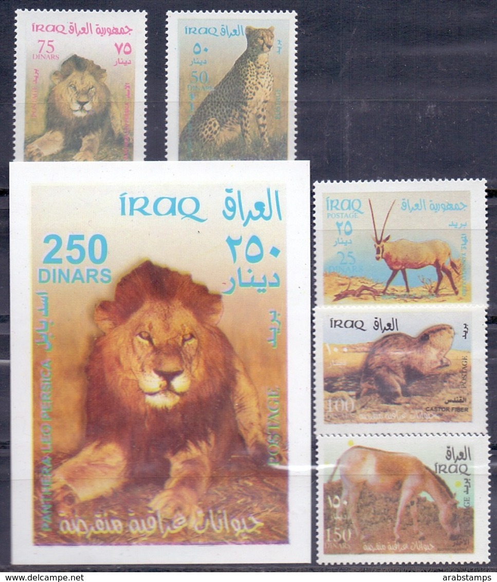 2003 RAQ Complete Set 3 Values +1 Souvenir Sheets MNH S.G.No.2188-2192 - Iraq