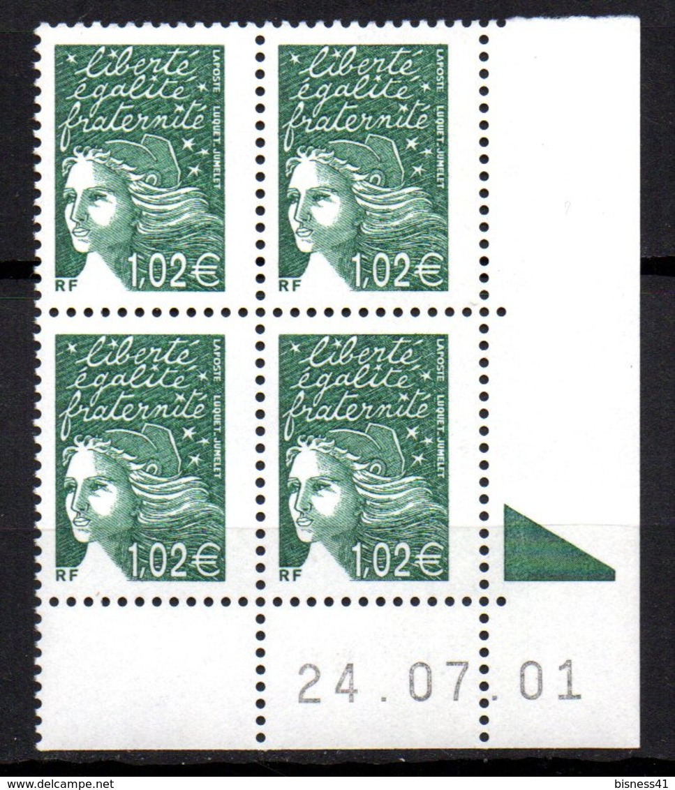 Col12   France Variete Coin Daté N° 3456 / 3435 Luquet  24 07 01 Barre Pho Brisées  Neuf XX MNH Luxe - 2000-2009