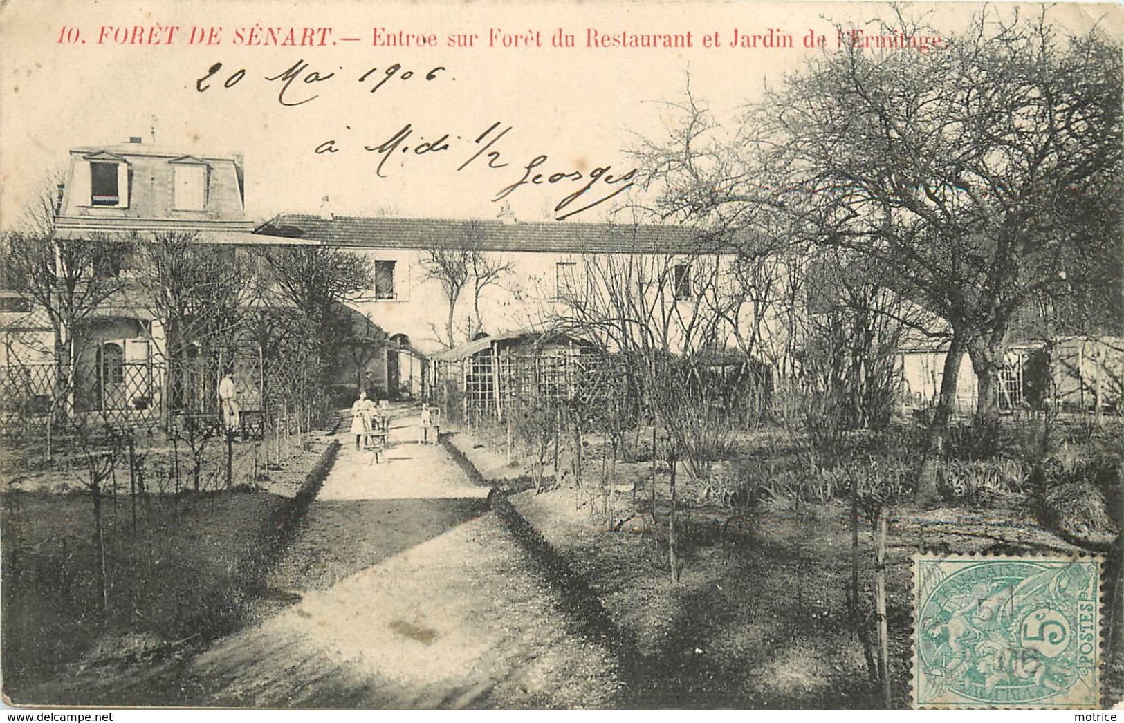 BRUNOY - Forêt De Sénart, Entrée Su Forêt Du Restaurant Et Jardin De L'Ermitage. - Brunoy