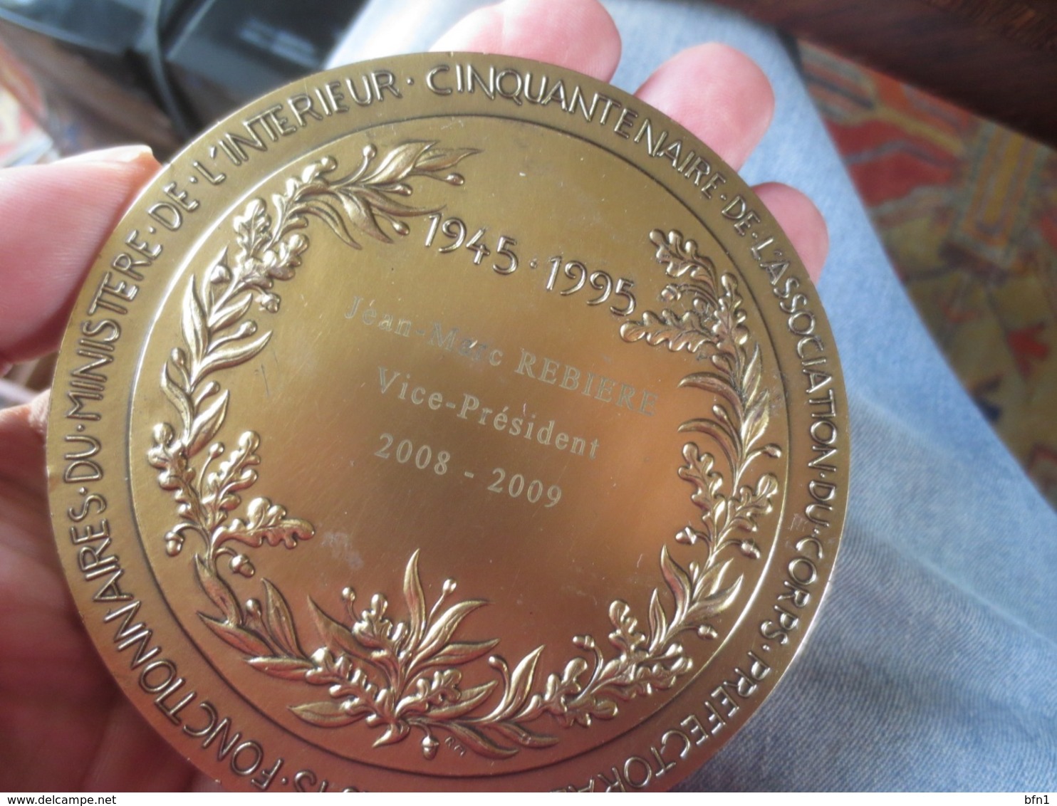 Medaille GRAVEUR MAYOT-CINQUANTENAIRE ASSOCIATION  CORPS PRÉFECTORAL ET HAUTS FONCTIONNAIRES MINISTÈRE INTERIEURR - Royaux / De Noblesse