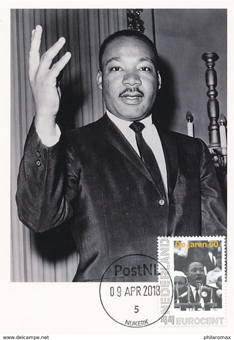 D38196 CARTE MAXIMUM CARD 2018 NETHERLANDS - MARTIN LUTHER KING NOBEL PRIZE - PLEASE READ CP ORIGINAL - Martin Luther King