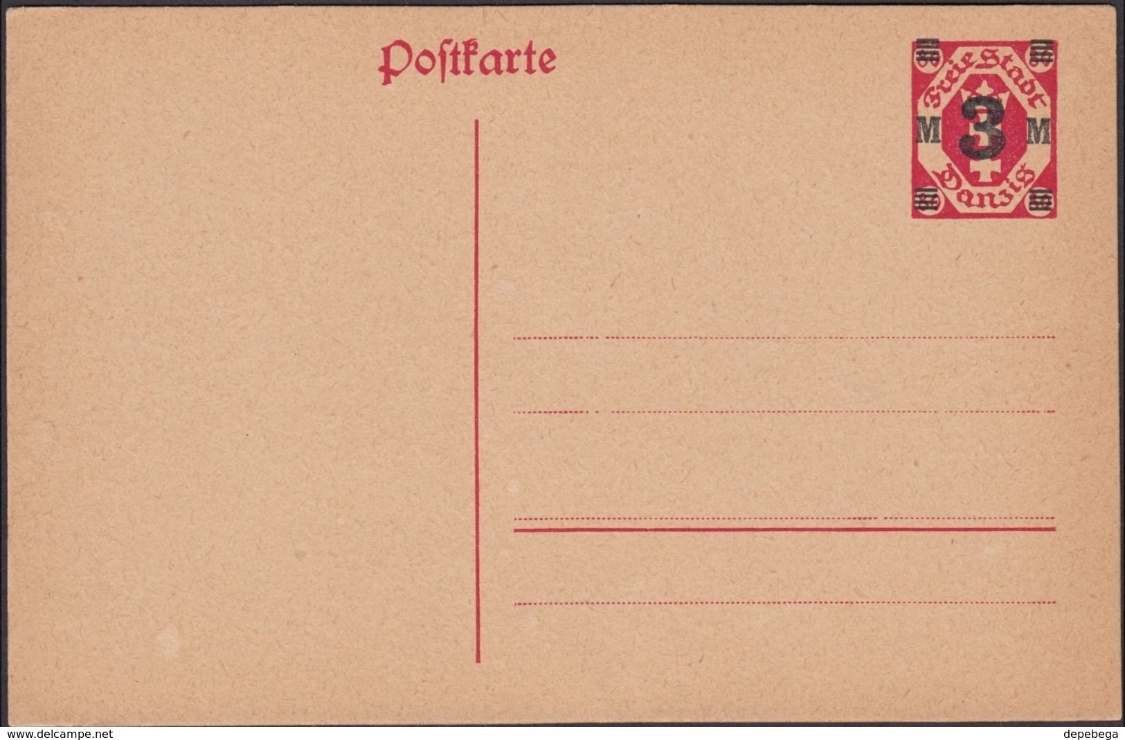 Germany 1922 - DANZIG. Postal Stationery, Ganzsache MiNr. P 23. - Sonstige & Ohne Zuordnung
