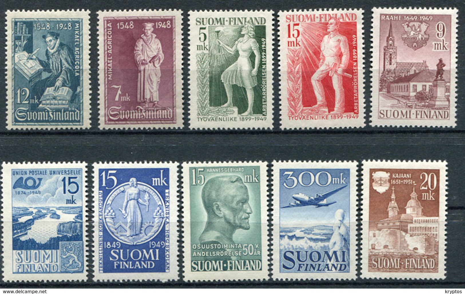 Finland 1947-51. 23 Stamps (not Mint - Lightly Hinged) - Collections