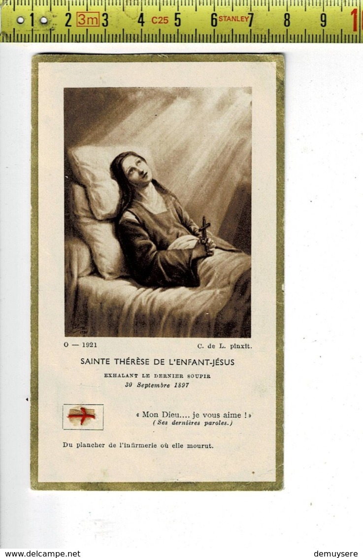 RELIQUE - RELIKWIE - SAINTE THERESE DE L ENFANT JESUS - Andachtsbilder