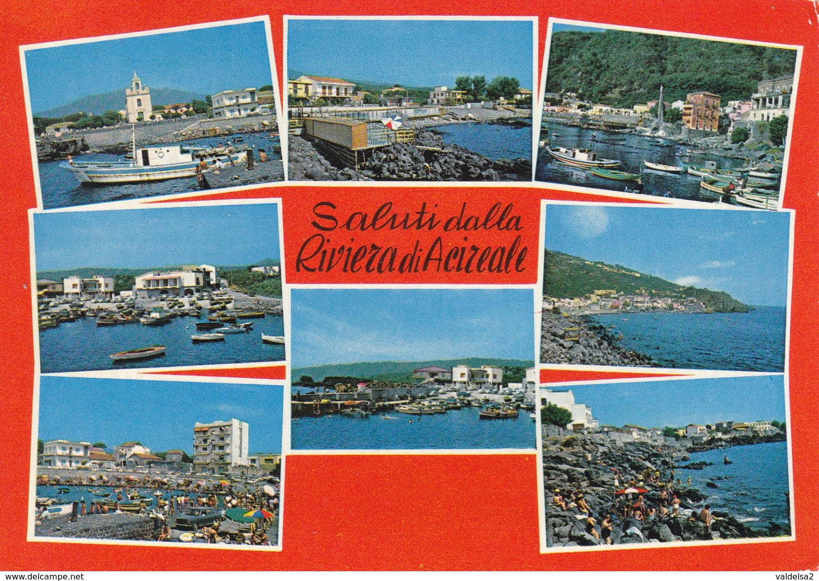 SALUTI DALLA RIVIERA DI ACIREALE - CATANIA - 8 VEDUTE - 1976 - Acireale