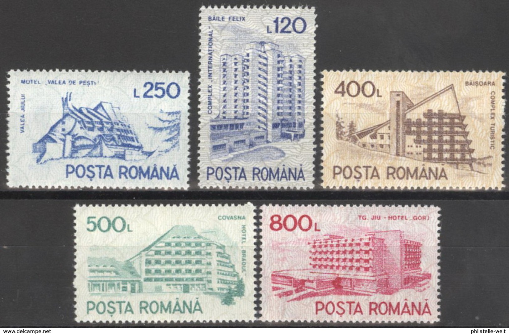 Rumänien 4746/51Y ** Postfrisch Hotels - Ungebraucht