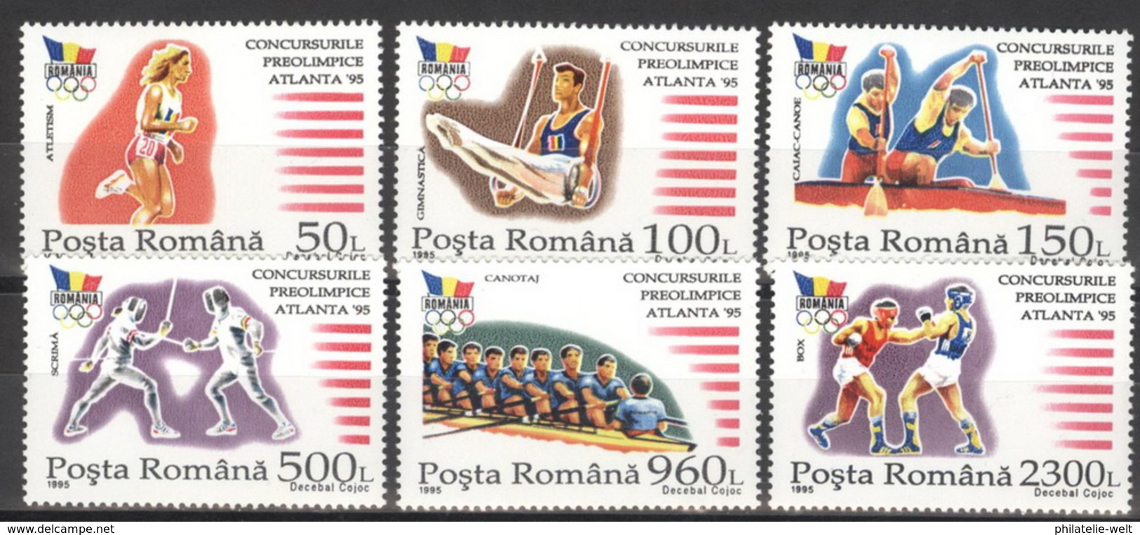 Rumänien 5147/52 ** Postfrisch Vorolympia Atlanta - Ungebraucht