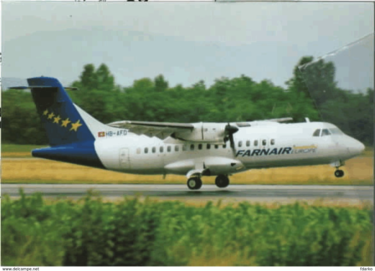 Farnair Europe Airlines Hungari ATR-42 HB-AFD Aereo Airways At BSL Airplane Ungheria - 1946-....: Era Moderna