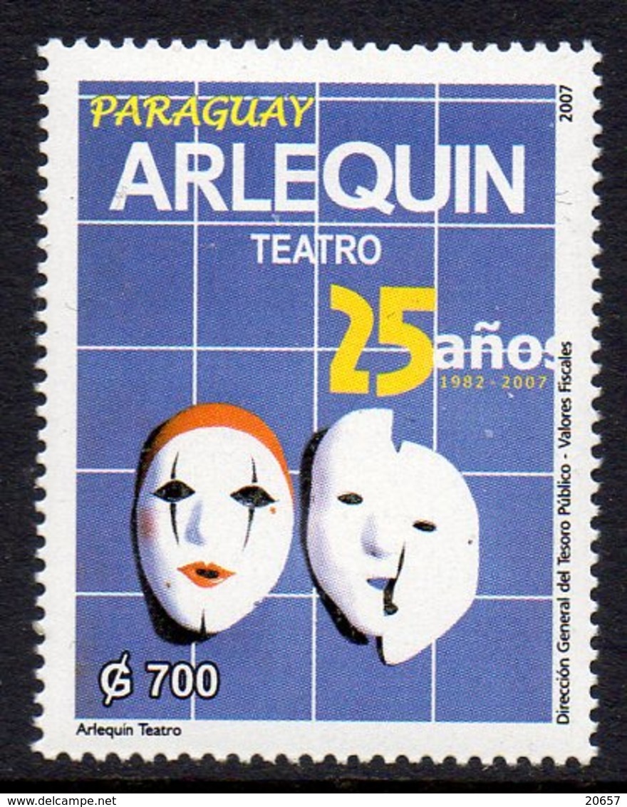 Paraguay 2979 Masques , Théâtre - Teatro