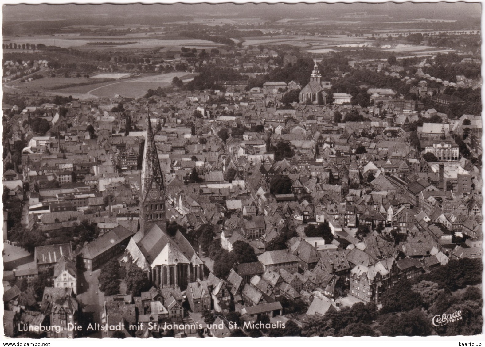 Lüneburg. Die Altstadt Mit St. Johannis Und St. Michaelis - (Luftbild) - Lüneburg