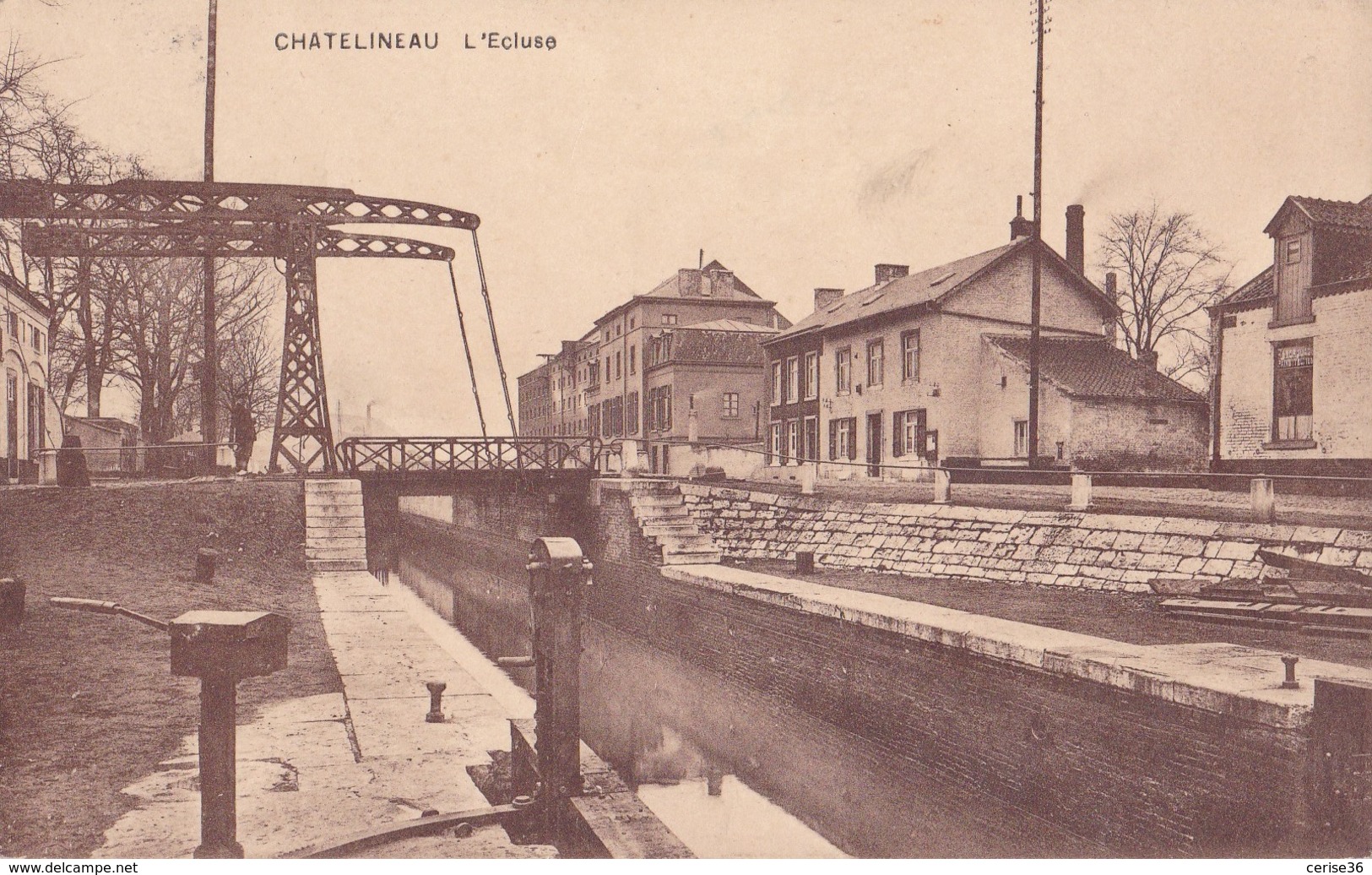 Châtelineau L'Ecluse Circulée En 1923 - Chatelet