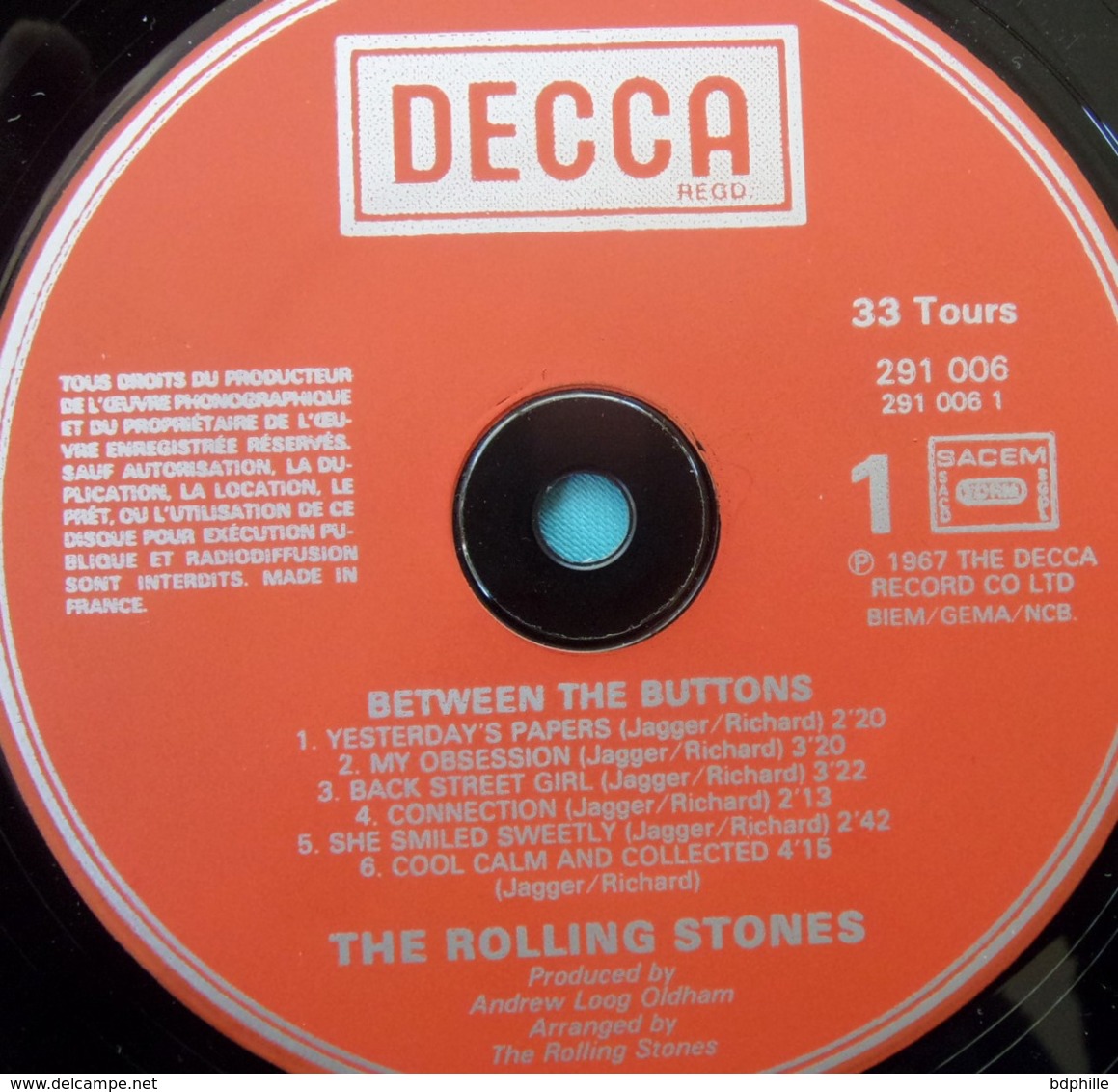 Rolling Stones, Betweens The Buttons LP Edition Britannique état Neuf - Rock