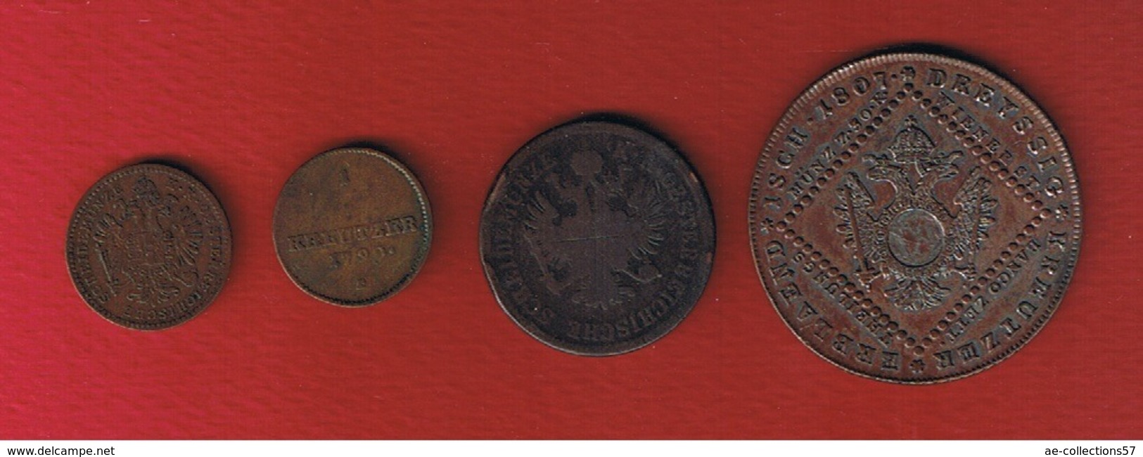 Autriche  - Lot De 4 Monnaies Anciennes - Autriche