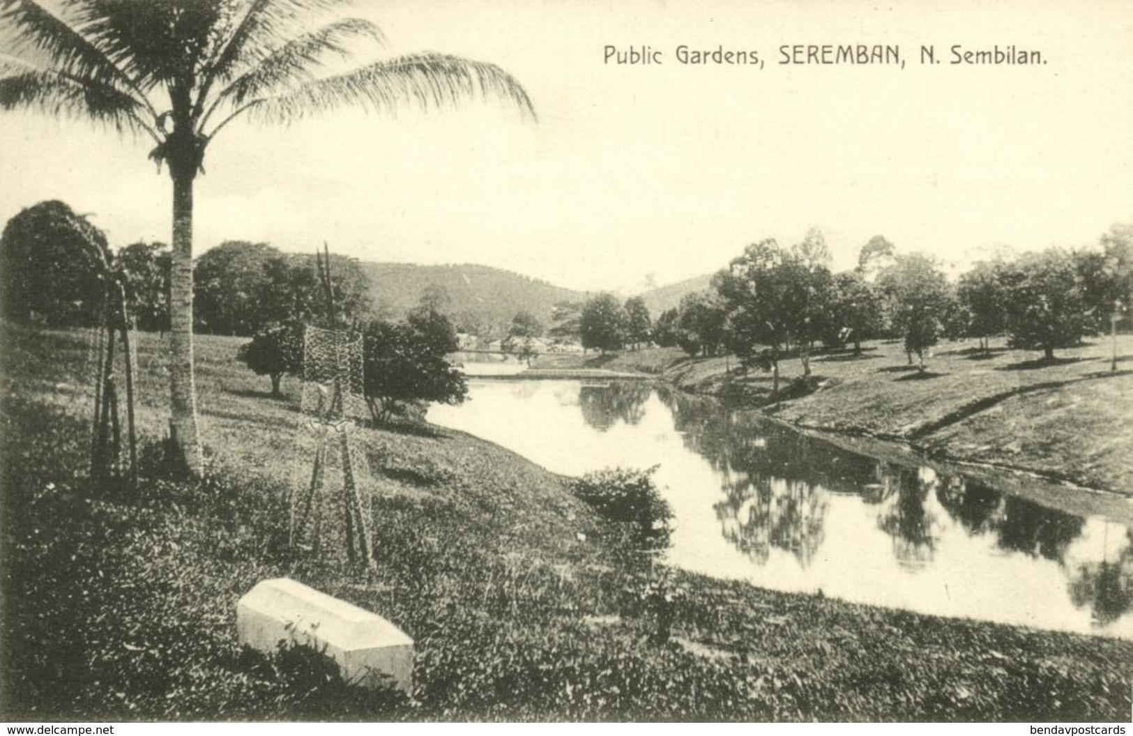 Malay Malaysia, SEREMBAN, N. Sembilan, Public Gardens (1910s) Postcard - Malaysia