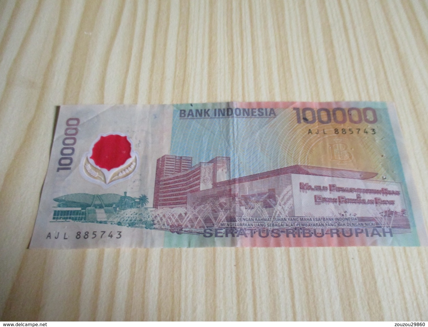 Indonésie.Billet 100000 Rupiah 1999. - Indonesia