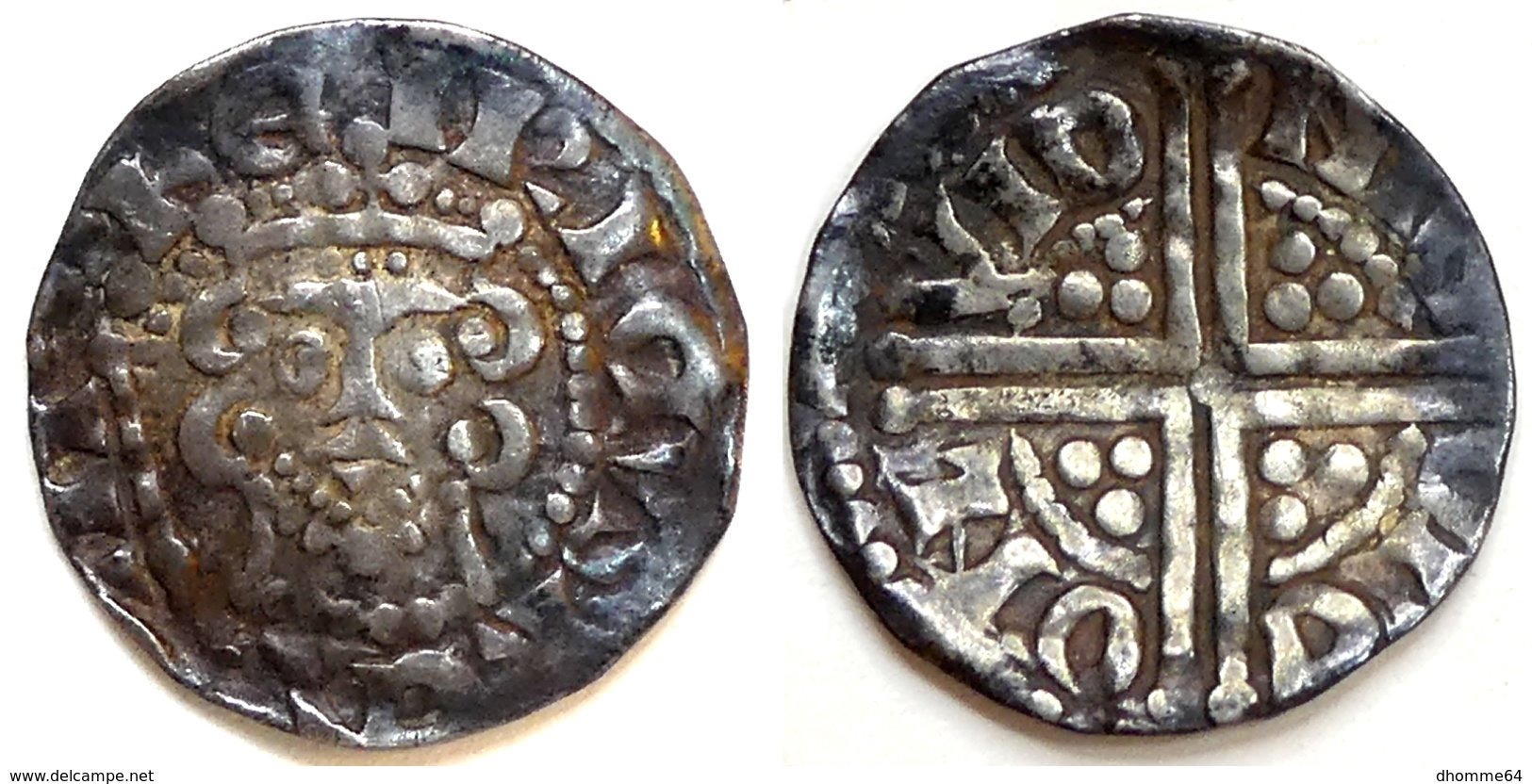 GREAT BRITAIN - Henri III [1248-1250] - Sterling - Nicole On Lund (1,27 G) (voilée, Curved) - 1066-1485 : Bas Moyen-Age