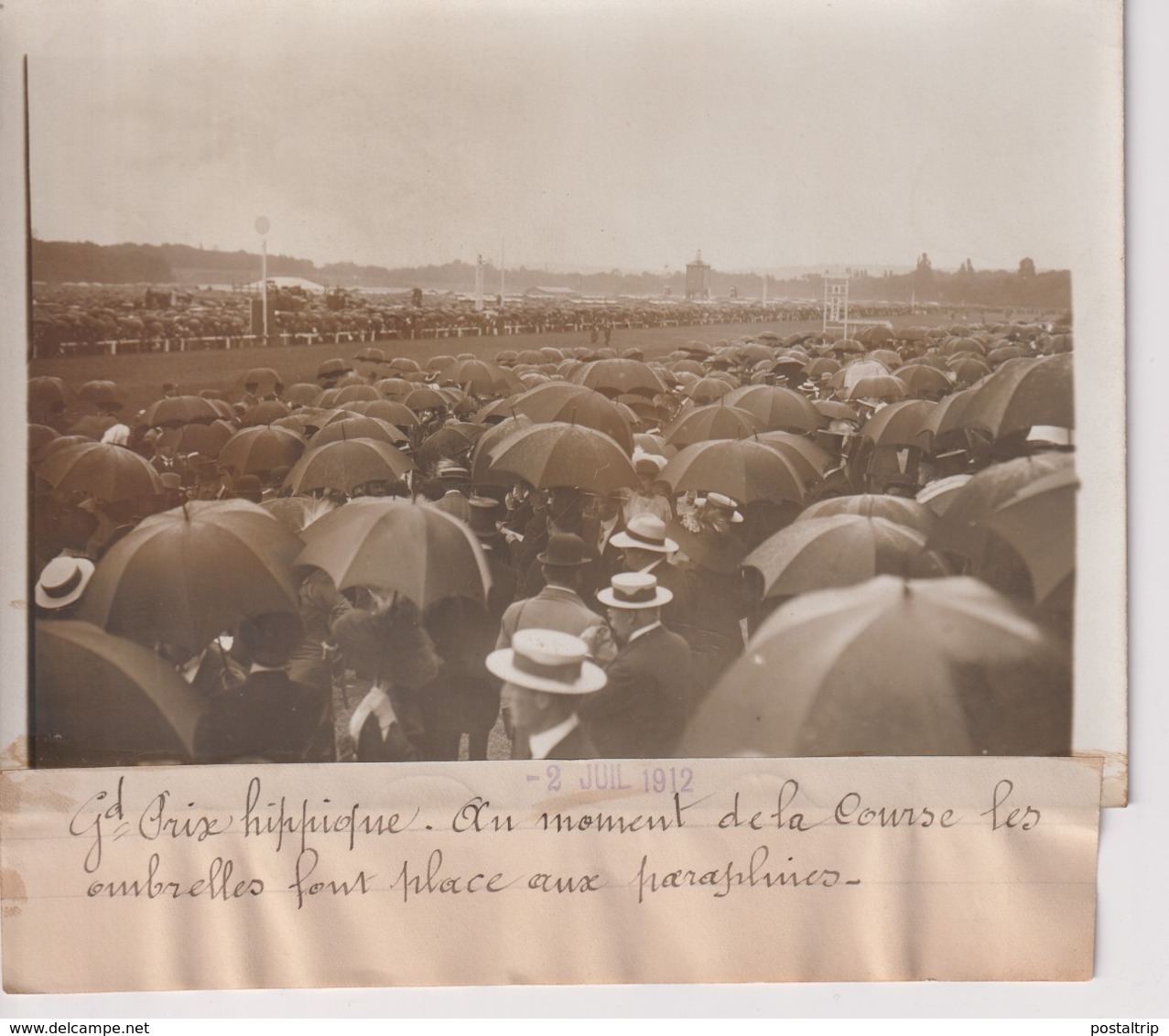 GRAND PRIX HIPPIQUE  18*13CM Maurice-Louis BRANGER PARÍS (1874-1950) - Deportes