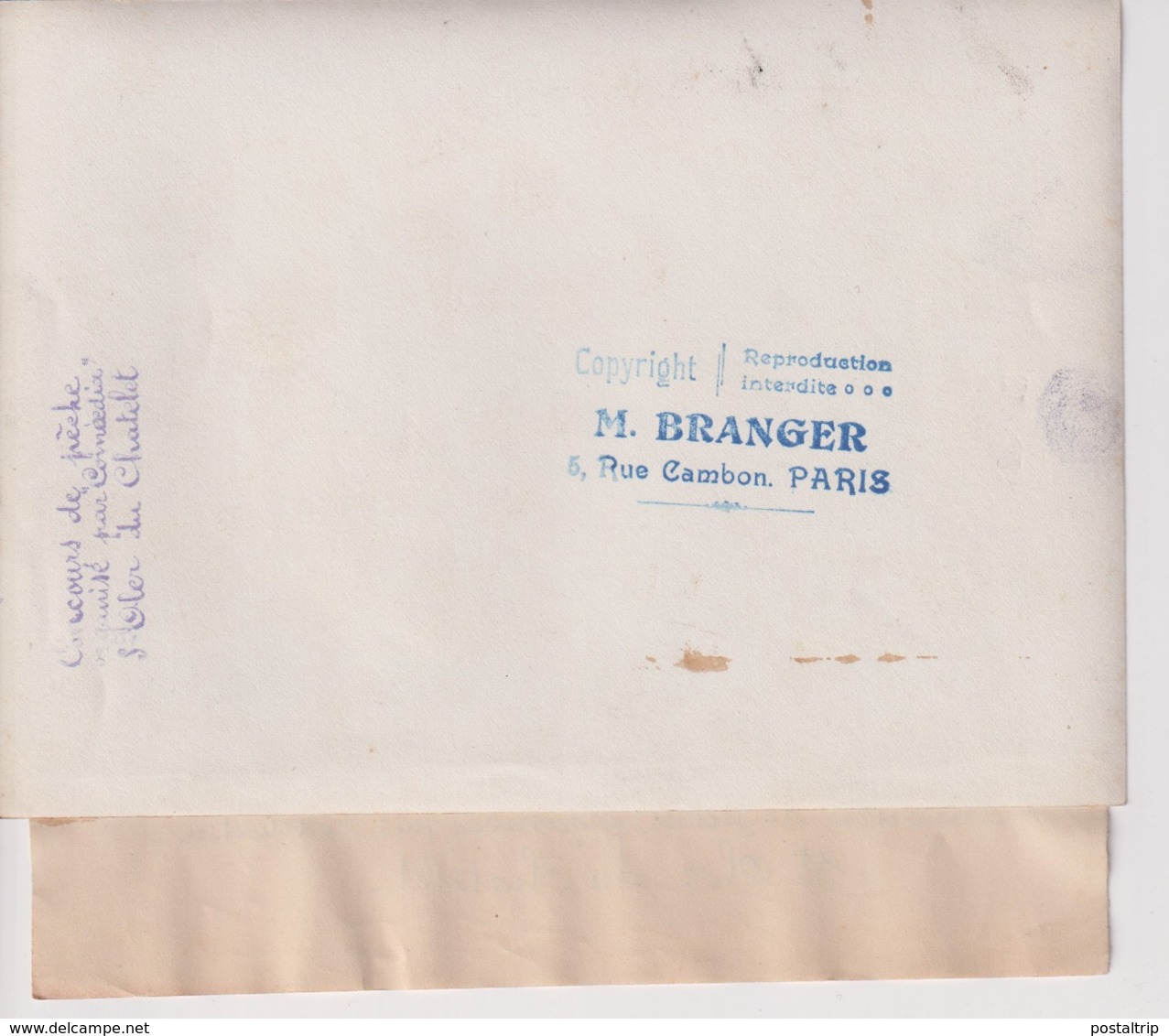 ST SAINT OLER DU CHÂTELET CONCOURS DE PECHE ORGANISE PAR  COMOEDIA  18*13CM Maurice-Louis BRANGER PARÍS (1874-1950) - Sin Clasificación