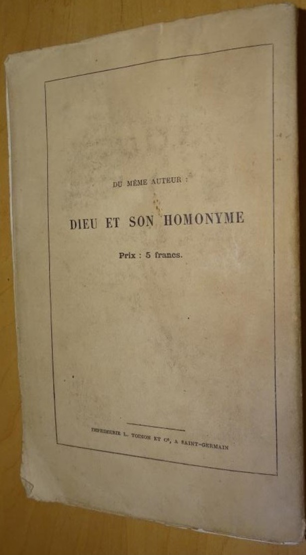 L'origine Des Cultes Et Des Mystères Par Adolphe Saïsset Paris 1870 - 1801-1900