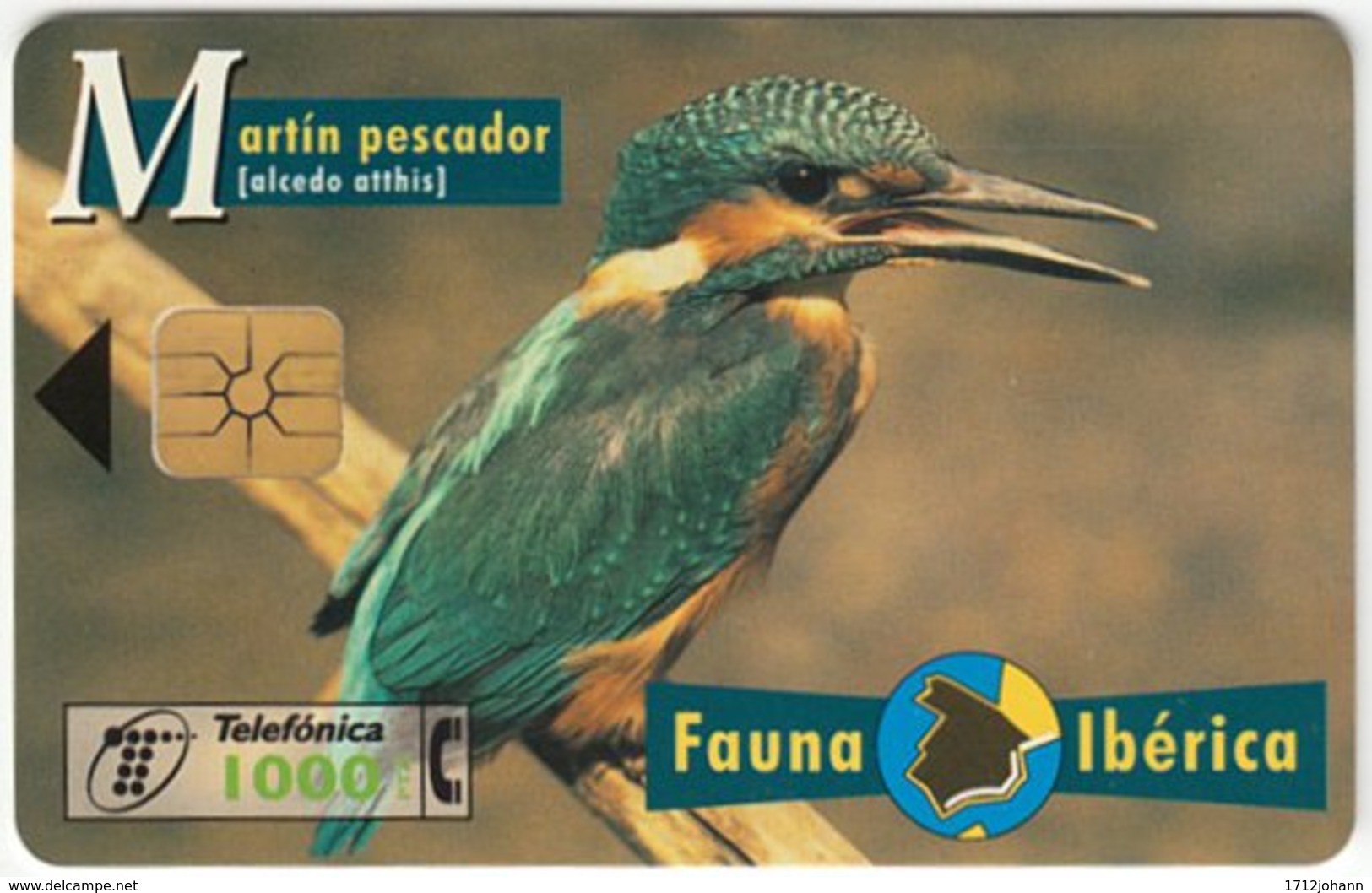 SPAIN B-099 Chip Telefonica - Animal, Bird, Kingfisher - Used - Basisausgaben