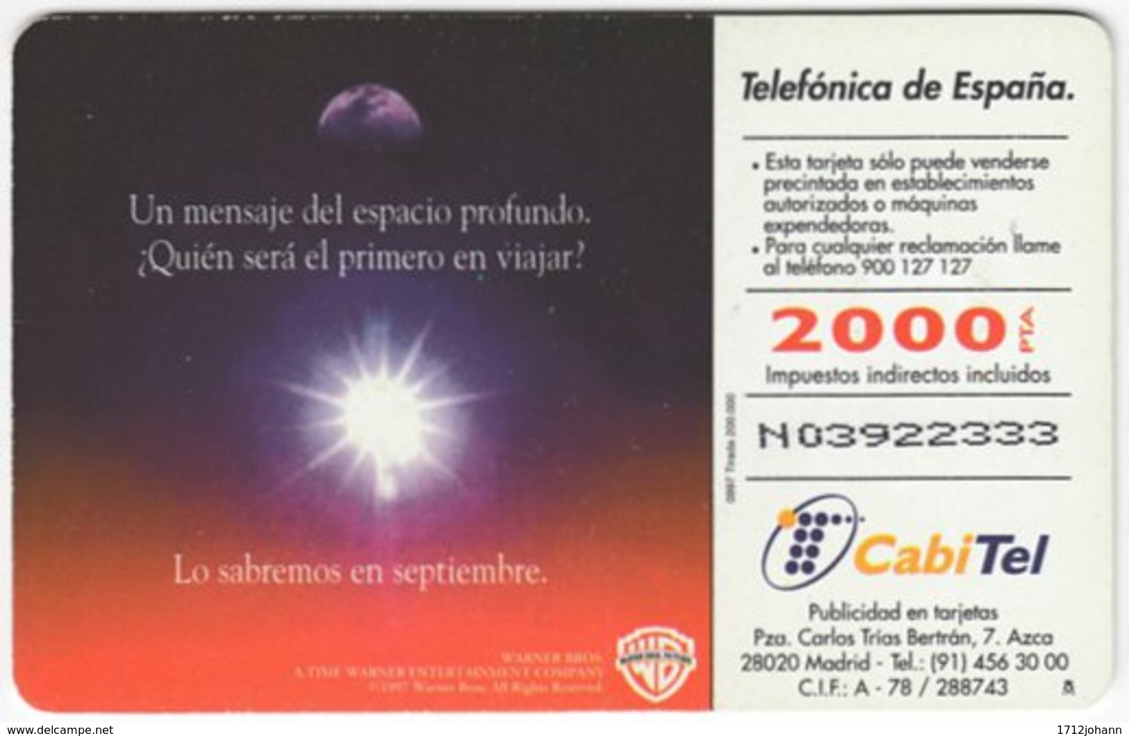 SPAIN B-370 Chip Telefonica - Communication, Satellite Dish - Used - Sonstige & Ohne Zuordnung