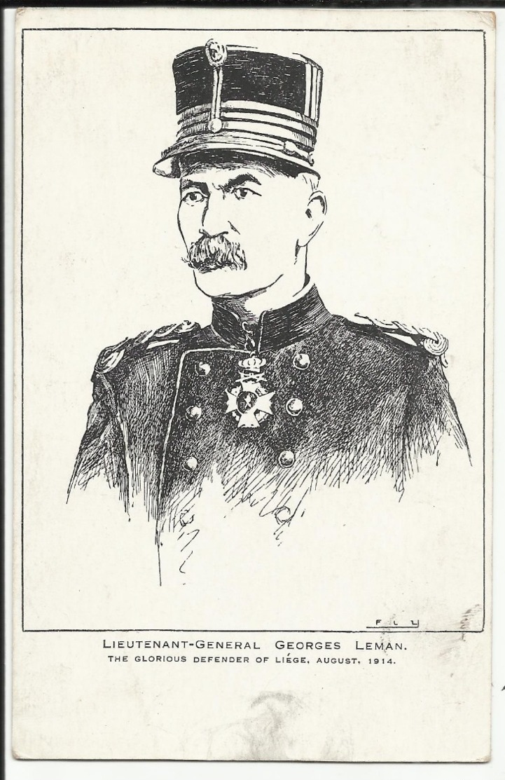 Militaria Illustrateur Fly - Lieutenant Général Georges LEMAN - The Glorious Defender Of LIEGE, August 1914 - Weltkrieg 1914-18