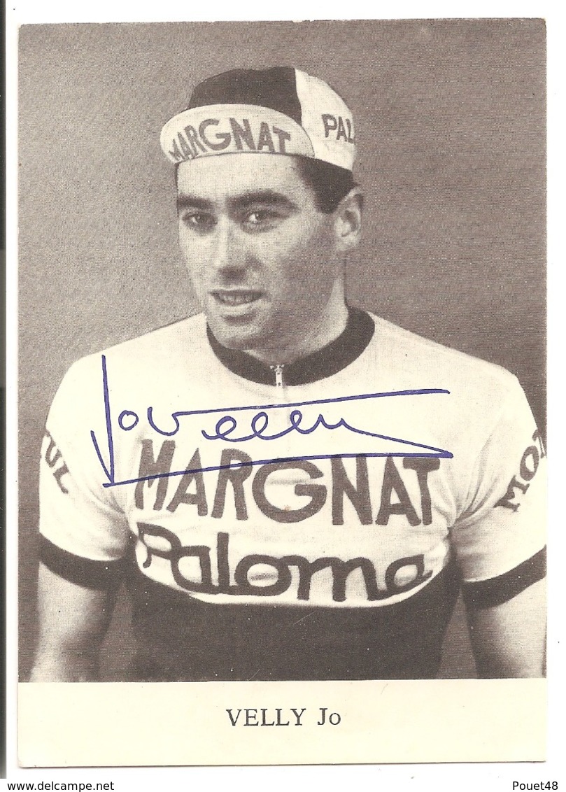 CYCLISME - VELLY Jo - Autographe. - Cyclisme