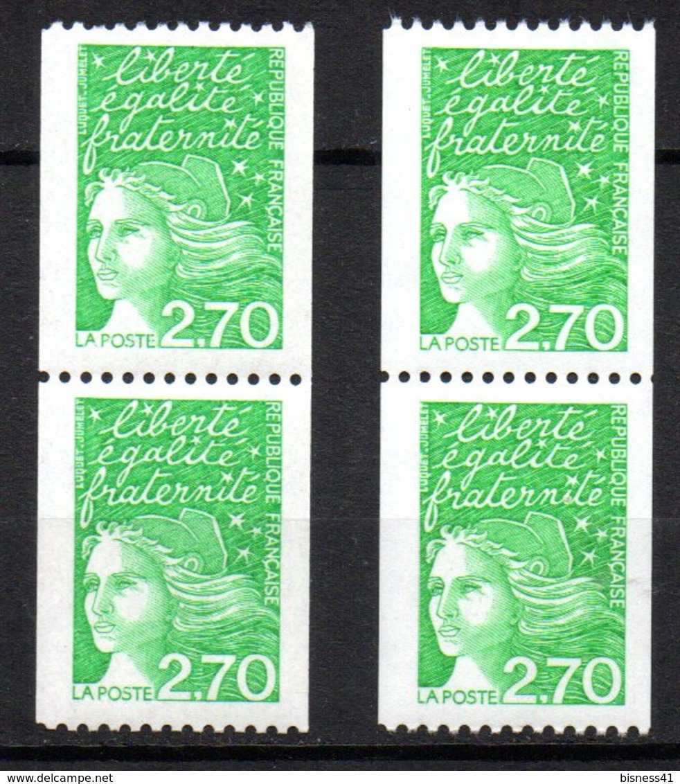 Col12 France Variété Marianne Luquet  N° 3100 / 3085  1 Bande Pho à Droite Et 1 A Gauche   Neuf XX MNH Luxe - Neufs