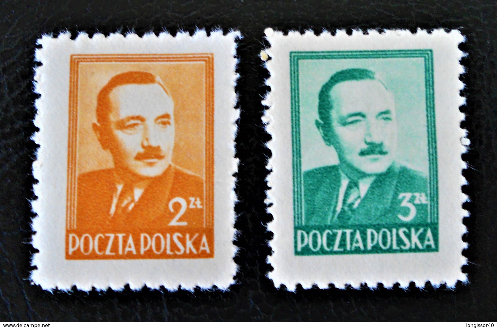 PRESIDENT BOLESLAW BIERUT 1948 - NEUFS * - YT 529/30 - MI 518/19 - Unused Stamps