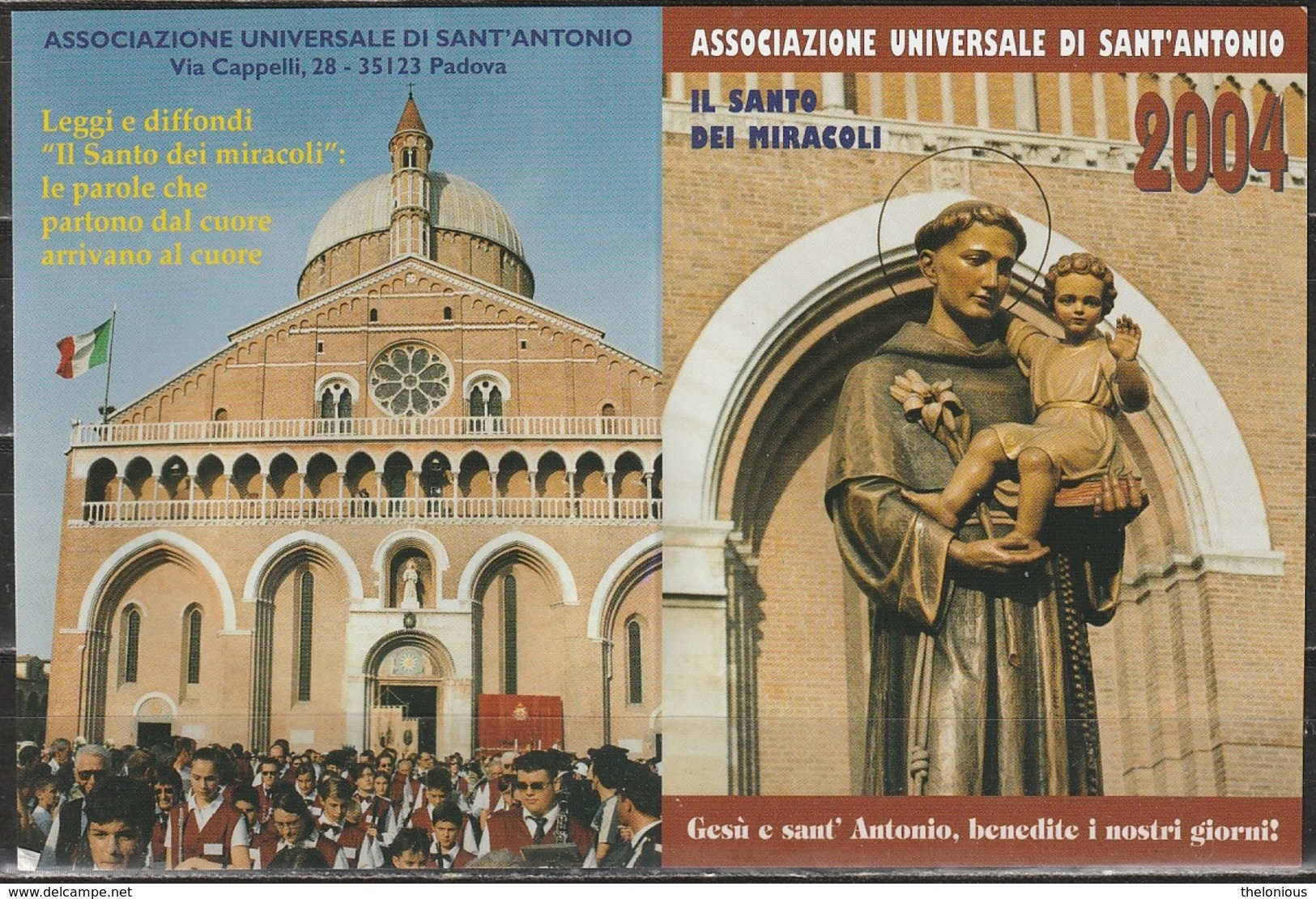 # Calendario Tascabile Del 2004 Sant'Antonio Di Padova - Santini