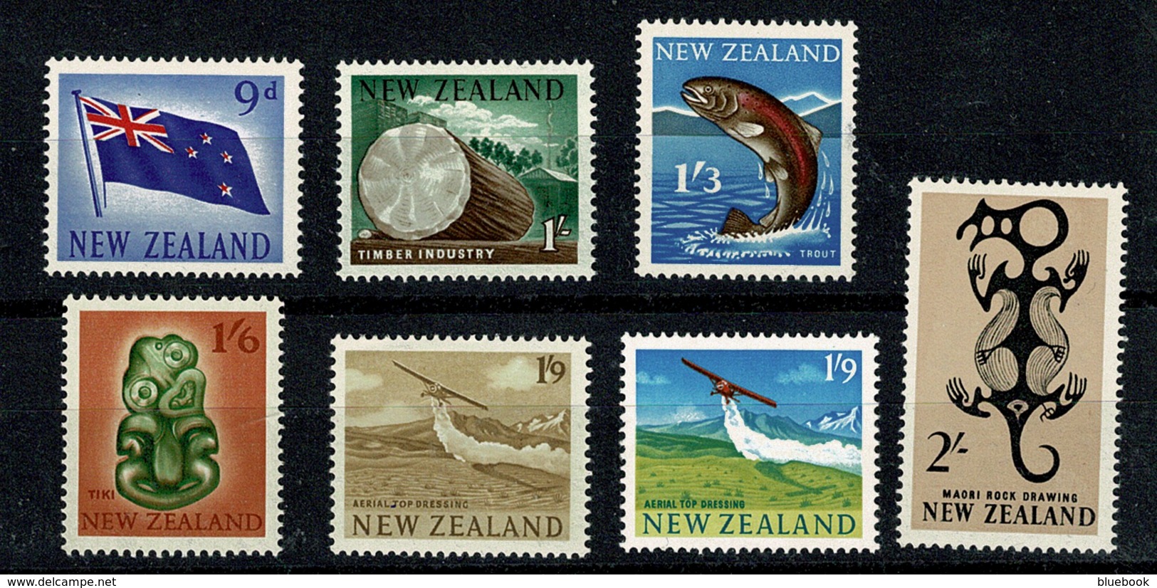 Ref 1328 - 1960 - 1966 New Zealand Definatives Mint Stamps - Unused Stamps