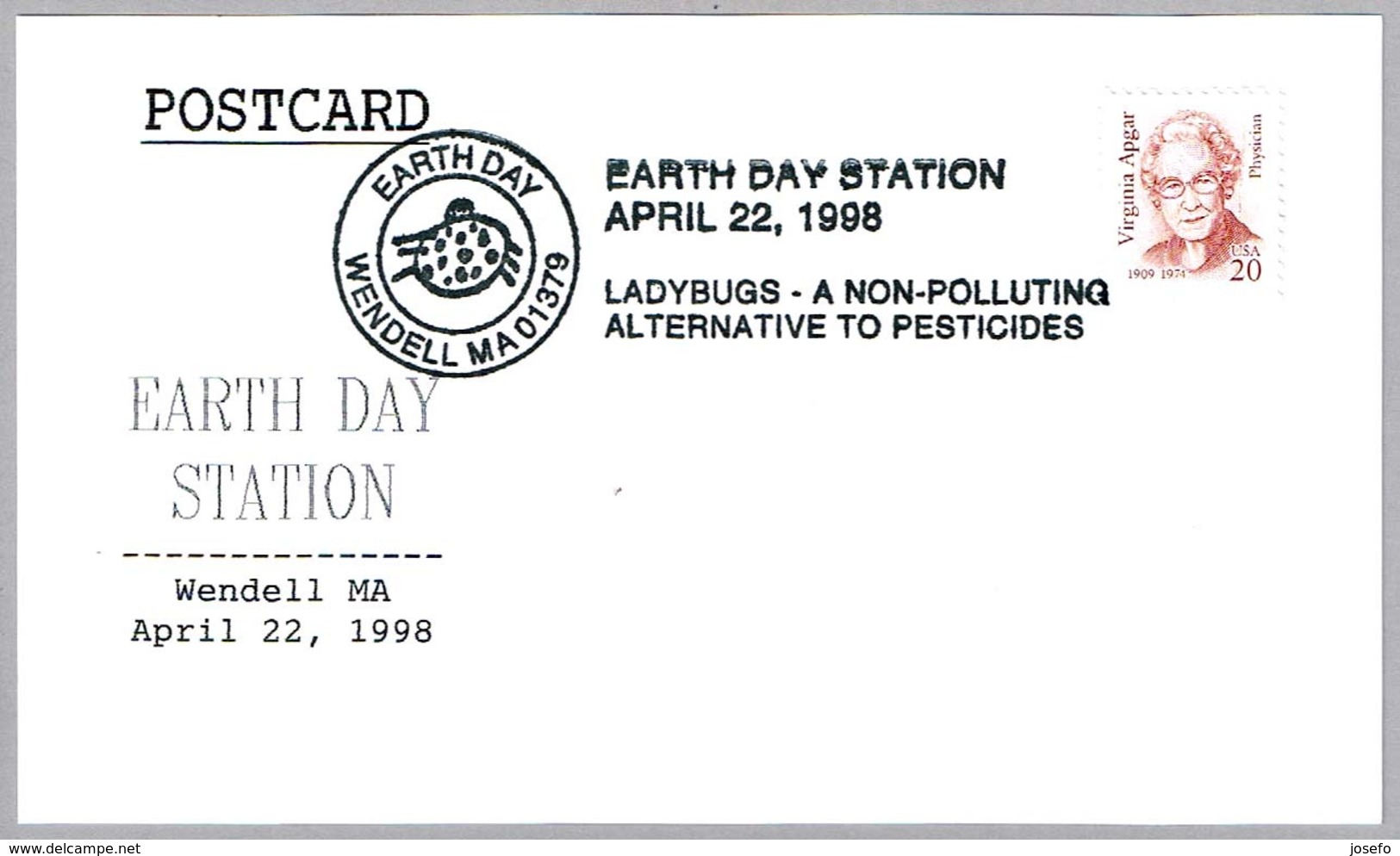 LADYBUGS - A Non-polluting Alternative To Pesticides - Una Alternativa A Los Pesticidas. Wendell MA 1998 - Protezione Dell'Ambiente & Clima