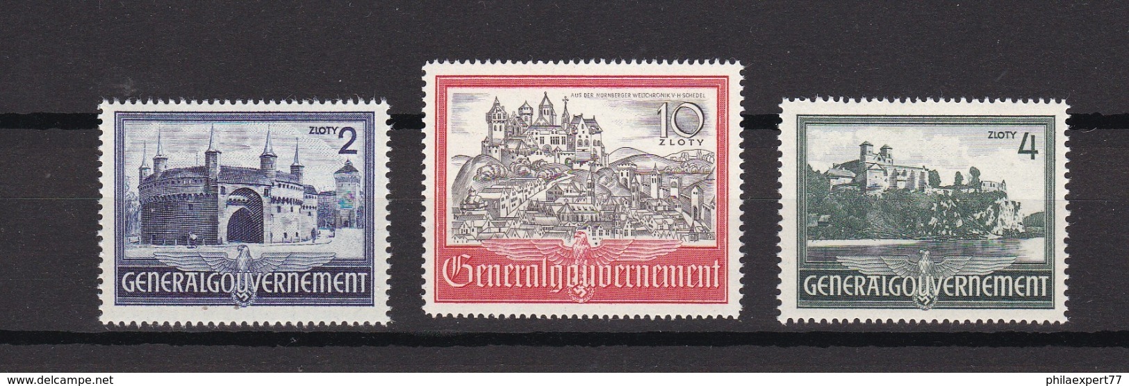 Generalgouverment - 1941 -  Michel Nr. 63/65 - Postfrisch - Occupation 1938-45